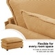 preview thumbnail 19 of 150, Corduroy Sectional Sofa with Removable Ottomans & Ultra-soft Cushions for Living Room & Bedroom