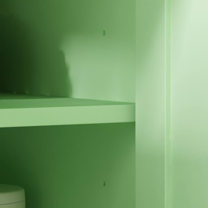 2 Piece Modular Closet Storage Set with Floor and Wall Cabinets Pantry