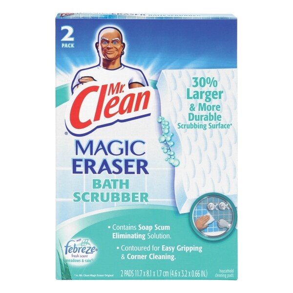 Shop Mr. Clean 27141 Magic Eraser Bath Scrubber, 2-Count ...