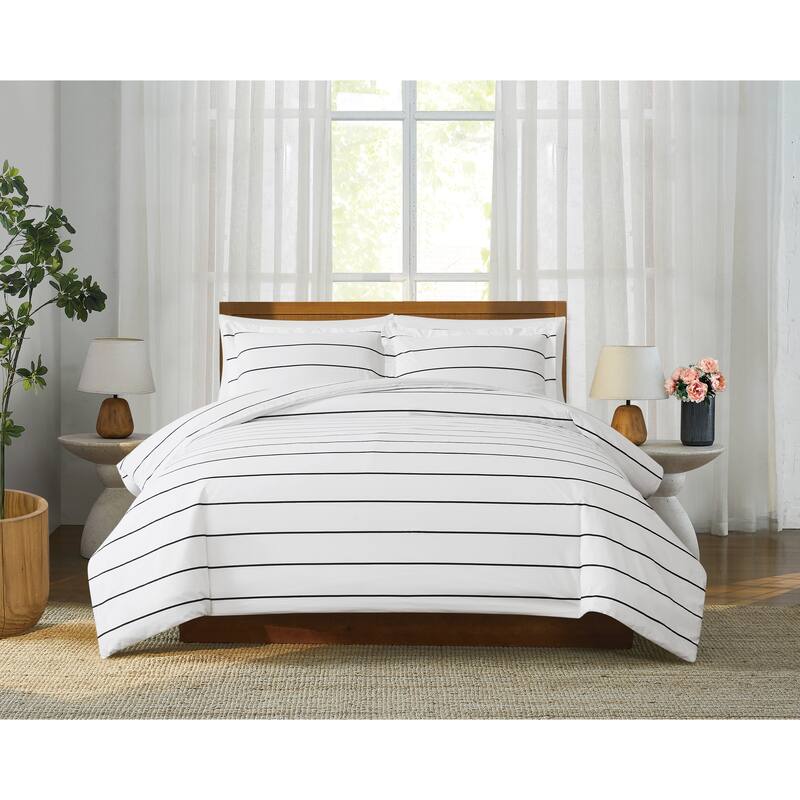 Brooklyn Loom Hayward Stripe 3 Piece Comforter Set