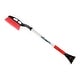 preview thumbnail 7 of 6, Oskar Heavy Duty 35" Snow Brush with Ice Scraper, Ergonomic Power Scraping Grip Design, Red/Black