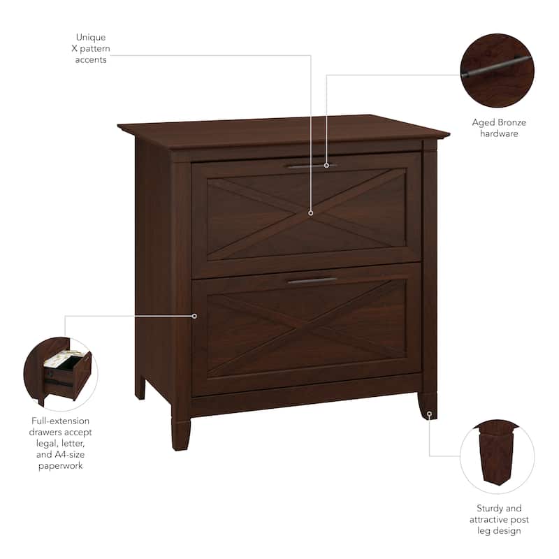 Key West 2 Drawer Lateral File Cabinet by Bush Furniture