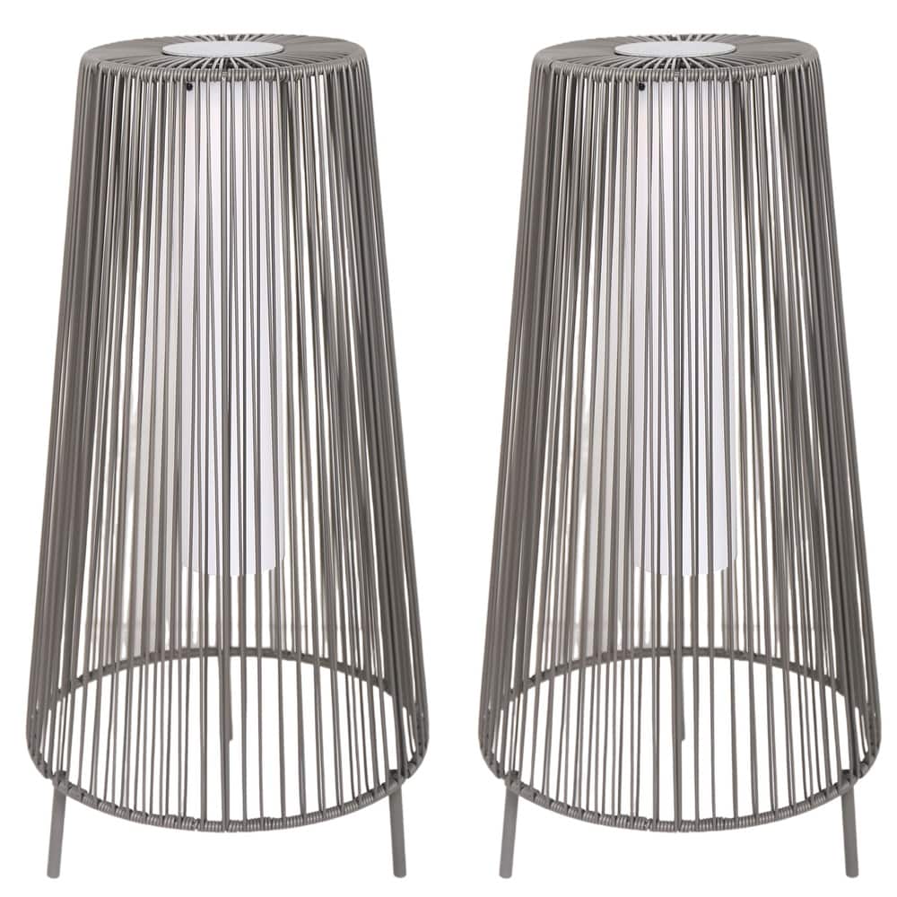 2 Pack Outdoor Waterproof Rattan Solar Light