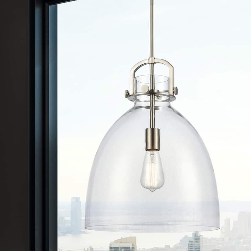 Innovations Lighting Newton Bell - 1 Light 14" Stem Hung Pendant