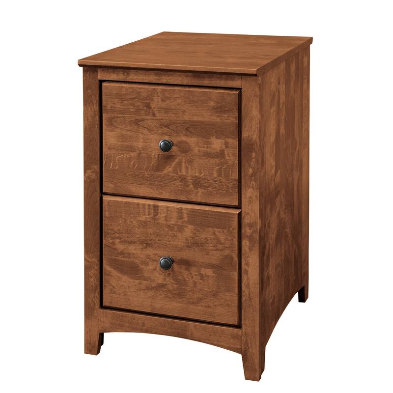 Arch+Haven Solid Wood 2-Drawer Vertical Filing Cabinet