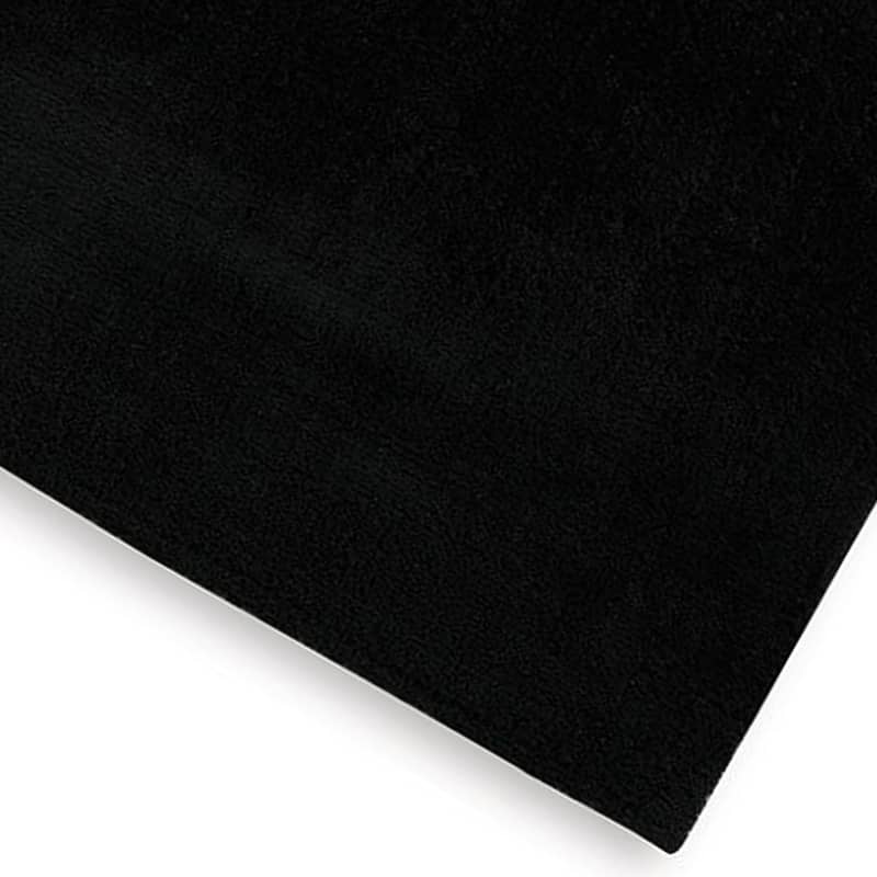 Stebin 8 x 10 Large Area Rug, Shag Style Abstract Design Black Polyester - 8 x 10