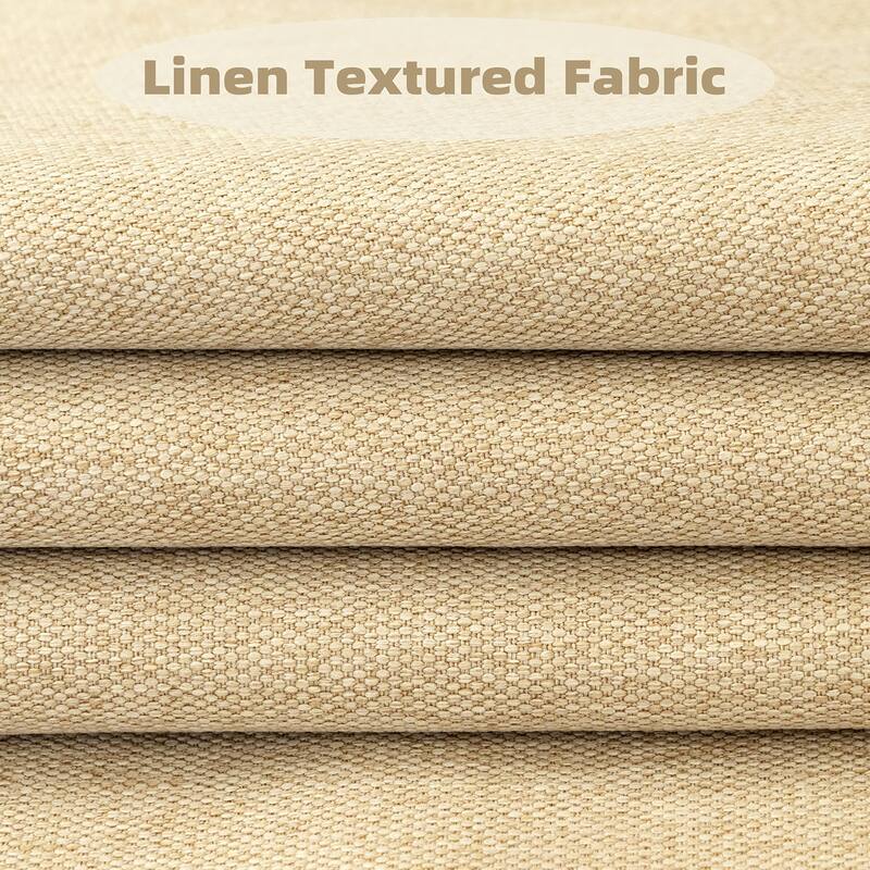 DriftAway Pinch Pleat Faux Linen Textured Blackout Curtains