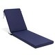 preview thumbnail 82 of 135, Pellebant Outdoor Patio Chaise Lounge Cushion 1PC-80'' - NavyBlue
