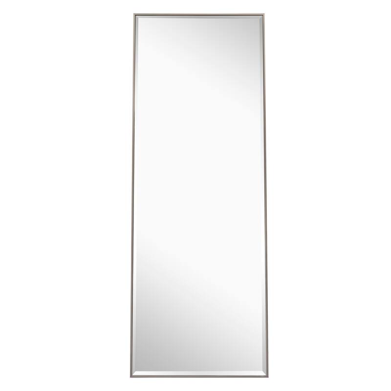 Modern Full Length Mirror, Large Freestanding Floor/Wall Mirror, Full Body Dressing Mirror for Bedroom, Living Room, Silver
