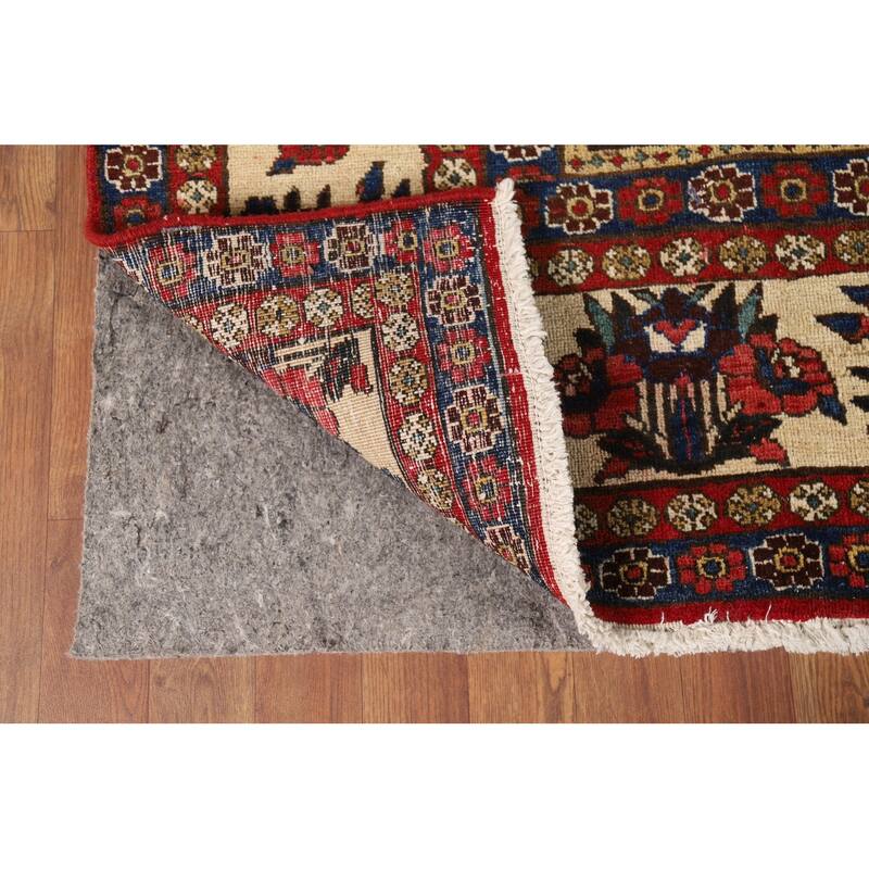 All-Over Bakhtiari Vintage Persian Area Rug Hand-Knotted Wool Carpet - 8'9" x 12'11"