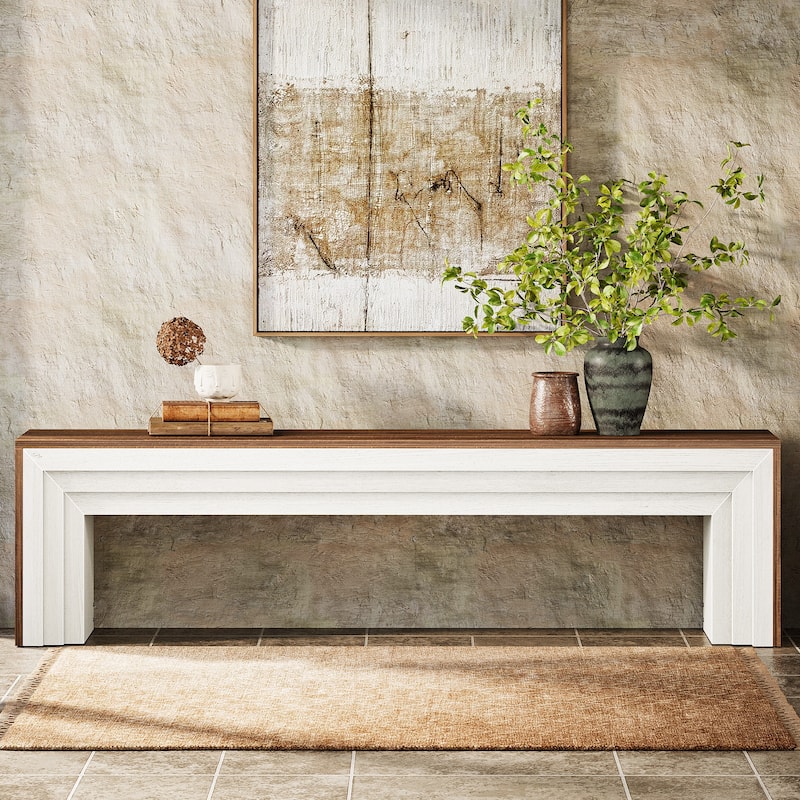 71" Extra Long Entryway Bench, Shoe Bench Seating for Hallway, End of Bed, Living Room, Sofa Back, Dining Room