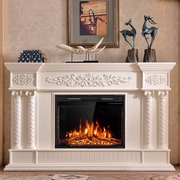Shop Goflame 36 750w 1500w Fireplace Heater Electric Embedded