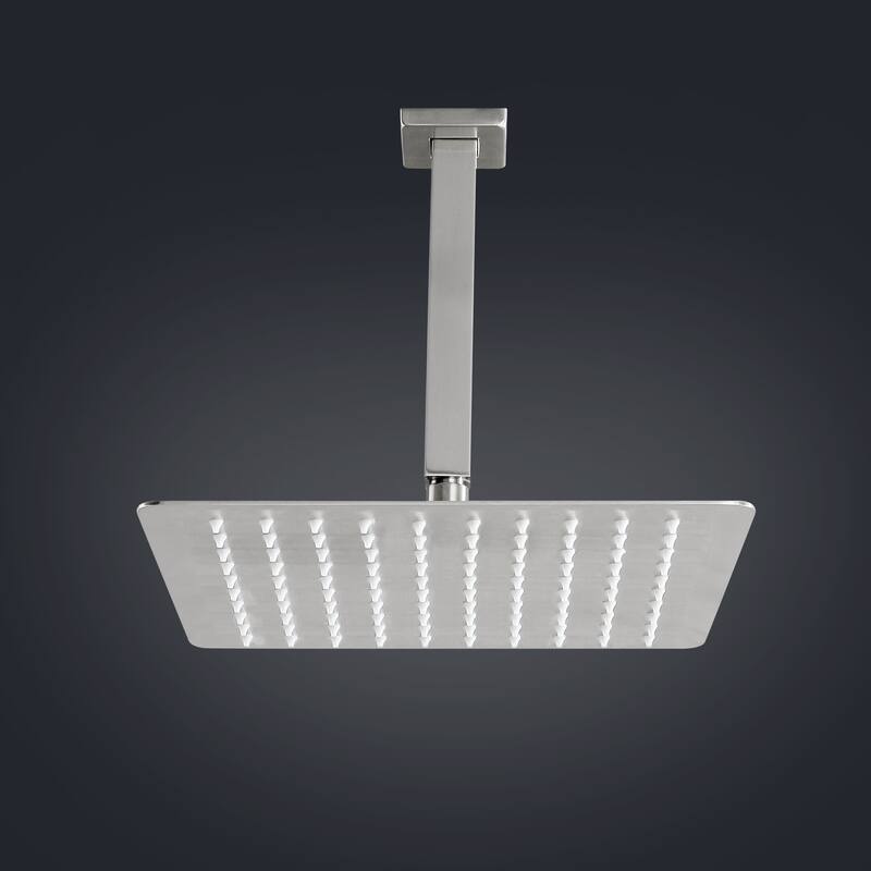 10" Square High Pressure Rain Shower Head,304 Stainless Steel Rain Shower Head