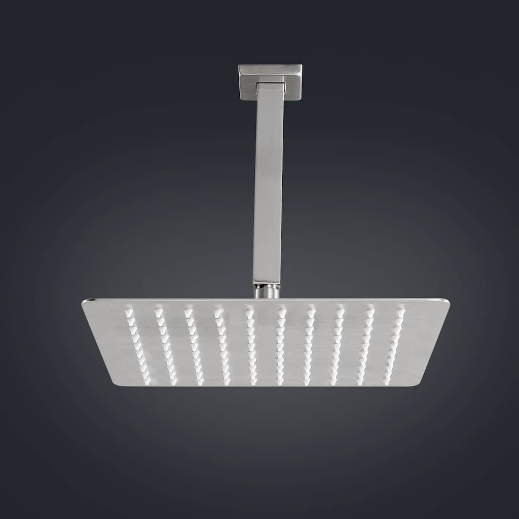 10" Square High Pressure Rain Shower Head,304 Stainless Steel Rain Shower Head