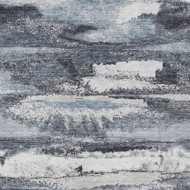 HomeRoots Abstract Transitional Rectangle Outdoor Rug