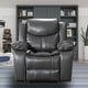 preview thumbnail 26 of 27, Wide Seat Durable Leather Massage and Heat Recliner