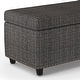 preview thumbnail 66 of 136, WYNDENHALL Stanford Upholstered Storage Ottoman