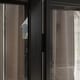 preview thumbnail 14 of 14, 63" Black Glass Door Sideboard Cabinet with LED Lights, Metal Frame Storage Buffet Cabinet Wine Cabinet