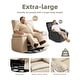 preview thumbnail 39 of 43, 37.4" Oversized Manual Recliner with Heat and Massage, 360 Swivel Rocking Chair 21.3" Seat with Cup Holder