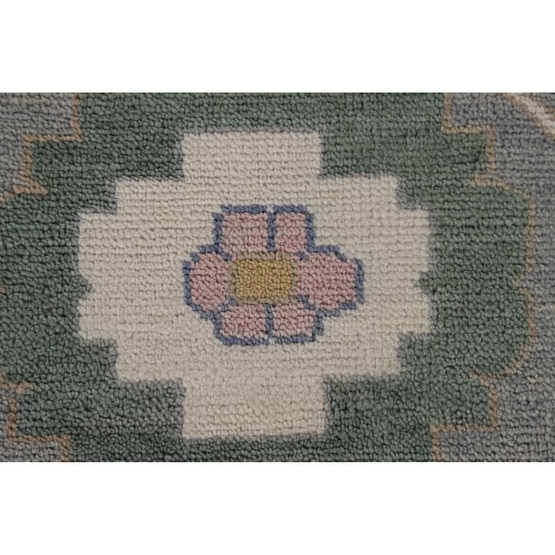 Floral Oushak Oriental Large Area Rug Handmade Wool Carpet - 12'2"x 14'9"