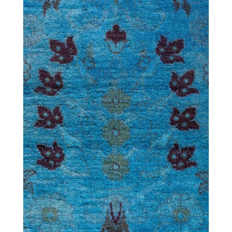 Fine Vibrance One-of-a-Kind Hand-Knotted Area Rug - Blue, 3' 1" x 5' 4" - 3' 1" x 5' 4"
