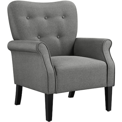 Yaheetech Modern Polyester Fabrics Upholstered Accent Chair Single Sofa for Living Room