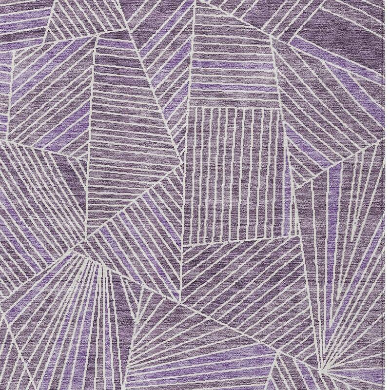 HomeRoots Geometric Transitional Rectangle Outdoor Rug