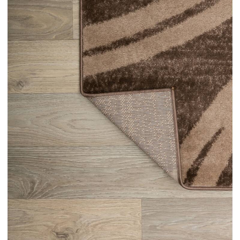 World Rug Gallery Contemporary Abstract Circles Design Area Rug