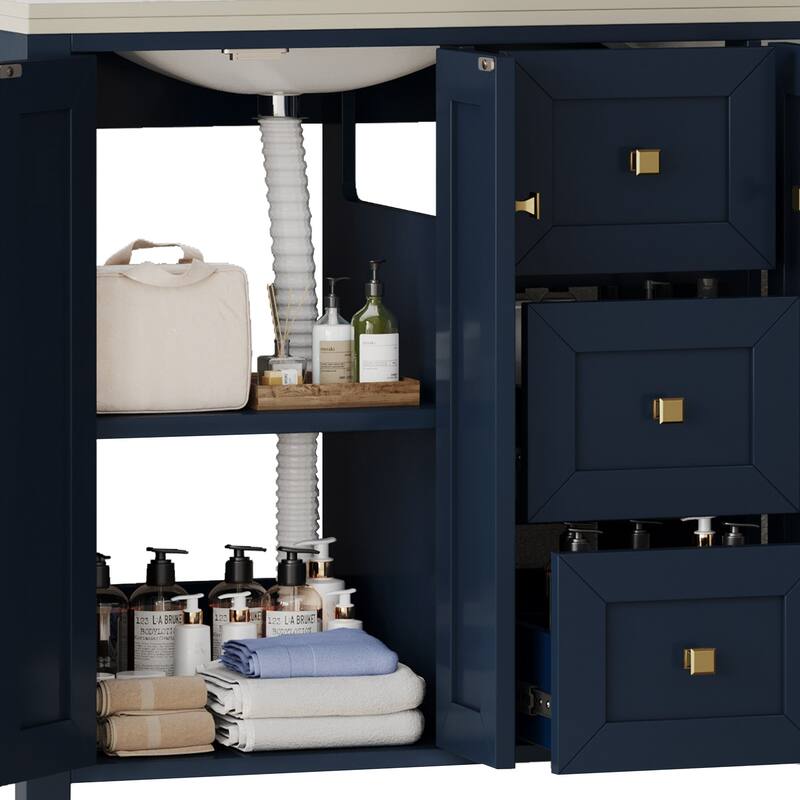 Moasis 36"/40"/ 47" Bathroom Vanity Cabinet with Sink