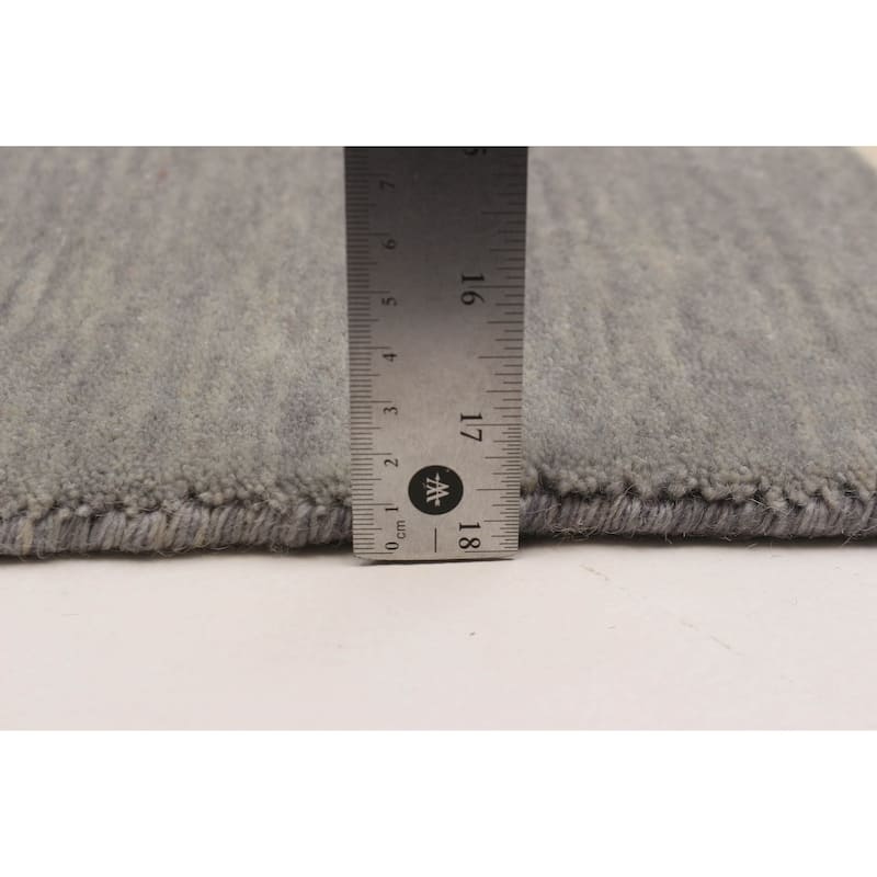 ECARPETGALLERY Hand-knotted Kashkuli Gabbeh Grey Wool Rug - 5'6 x 7'10