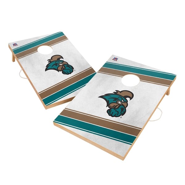 slide 2 of 5, Coastal Carolina Chanticleers 2x4 Tailgate Cornhole Boards Include Carrying Case