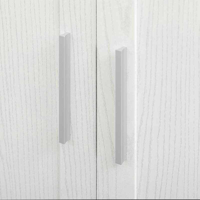 63" Kitchen Pantry Storage Cabinet - White