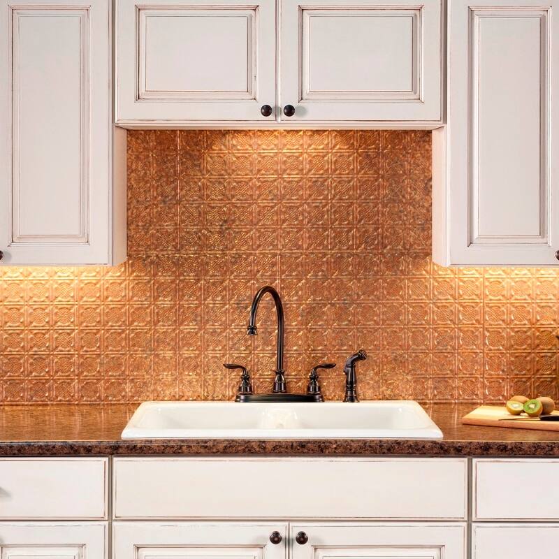 FASÄDE Traditional Style 6 Decorative Vinyl Backsplash Panel