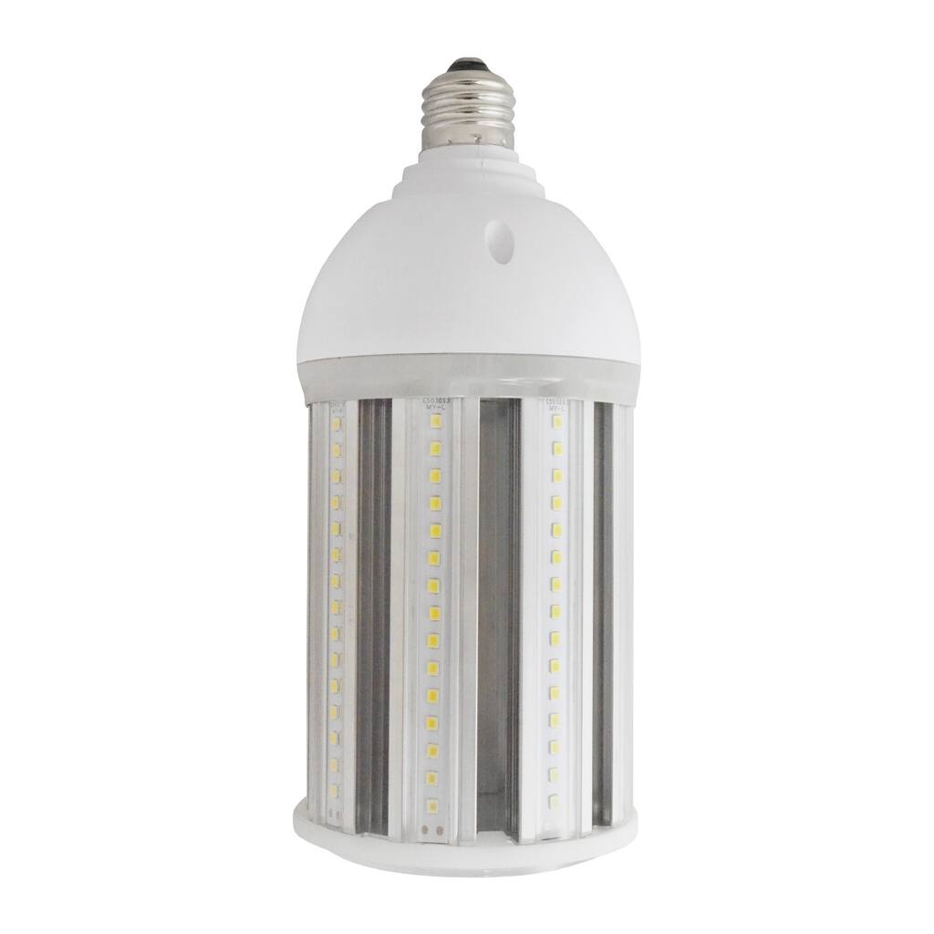 5000 Lumen LED Corn Cob Bulb - White - 8.25" Height x 3.75" Diameter