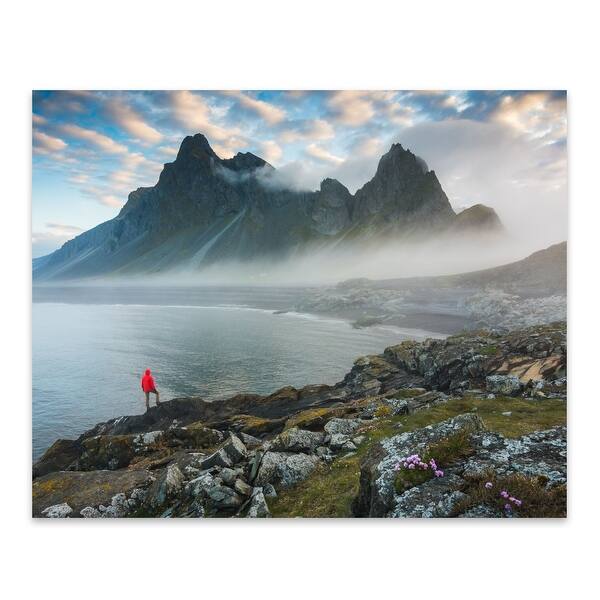 Shop Iceland Clouds Fog Landscape Mountains Metal Wall Art Print Overstock 31898374