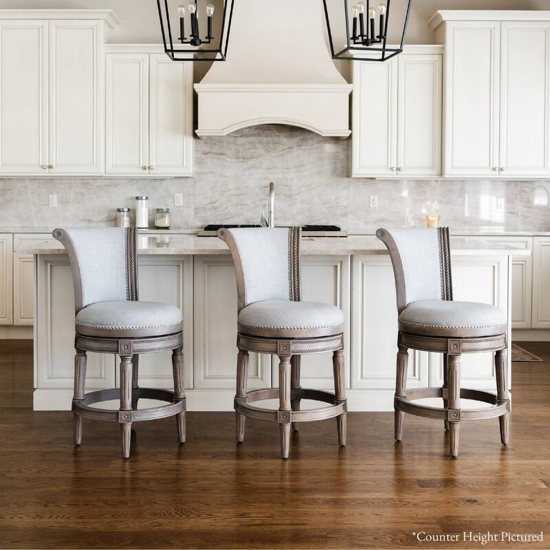 Maven Lane 31" Pullman Swivel Bar Height Kitchen Stool
