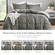 preview thumbnail 122 of 159, Chelsea Square Evans Pinch Pleated Soft Washed Boho Duvet Cover Set