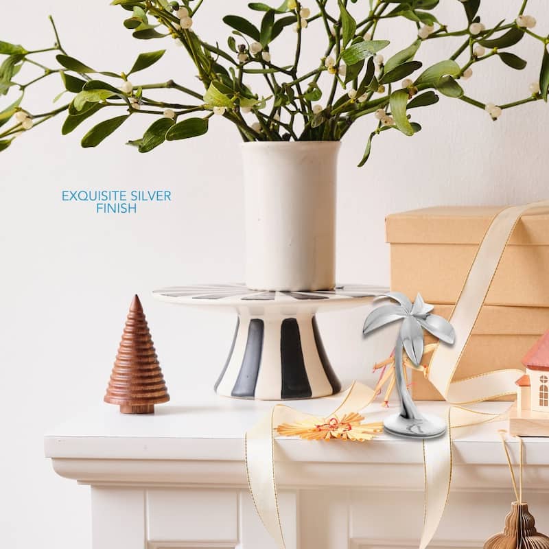 Nambe Miniature Nativity Palm Tree - 3"W x 6.5"H