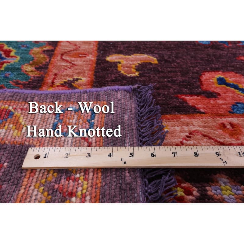 Golden Nile Square Turkish Oushak Handmade Wool Rug - 8' 7" X 9' 0"