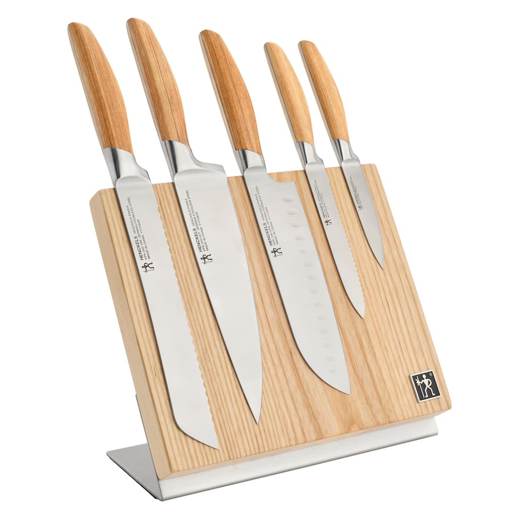 Henckels Pakka 6-pc Magnetic Easel Knife Set - Wood