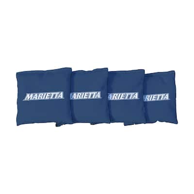 Marietta Pioneers Light Blue Cornhole Bags