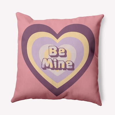Be Mine Valentines Day Decorative Throw Pillow