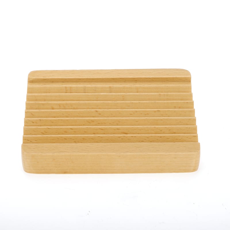 Portable Square Soap Dish for Bathroom for Kitchen 5.08"x3.7"x0.79" Brown 1 Pc