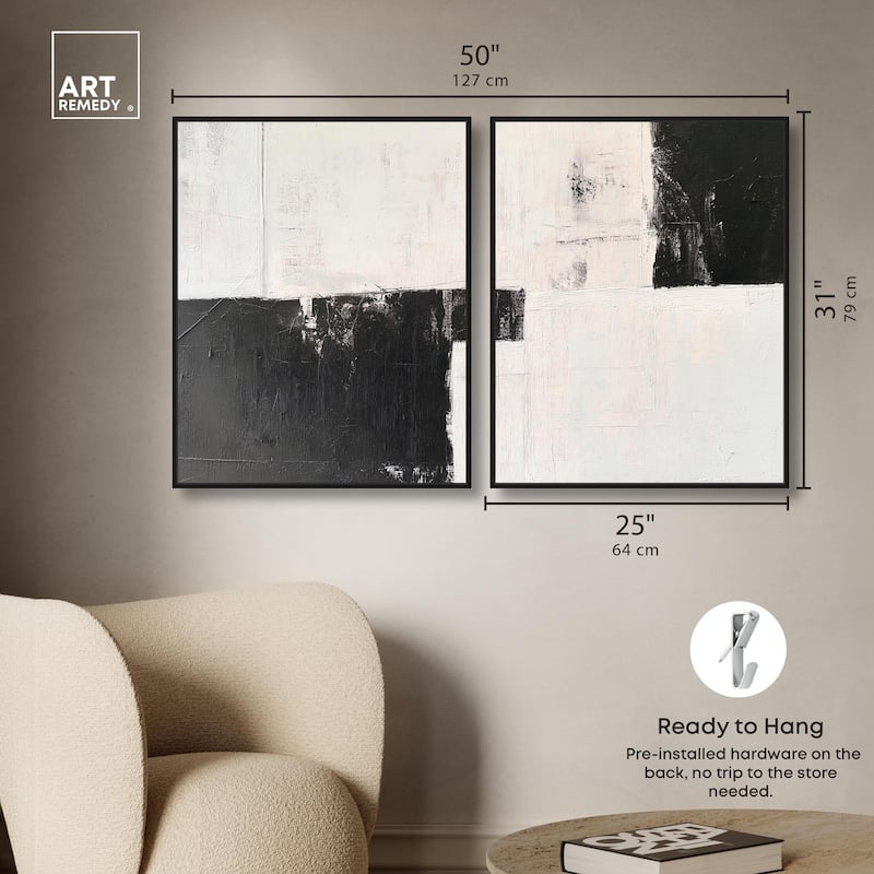Shattered Symmetry II Canvas Set of 2 by Art Remedy