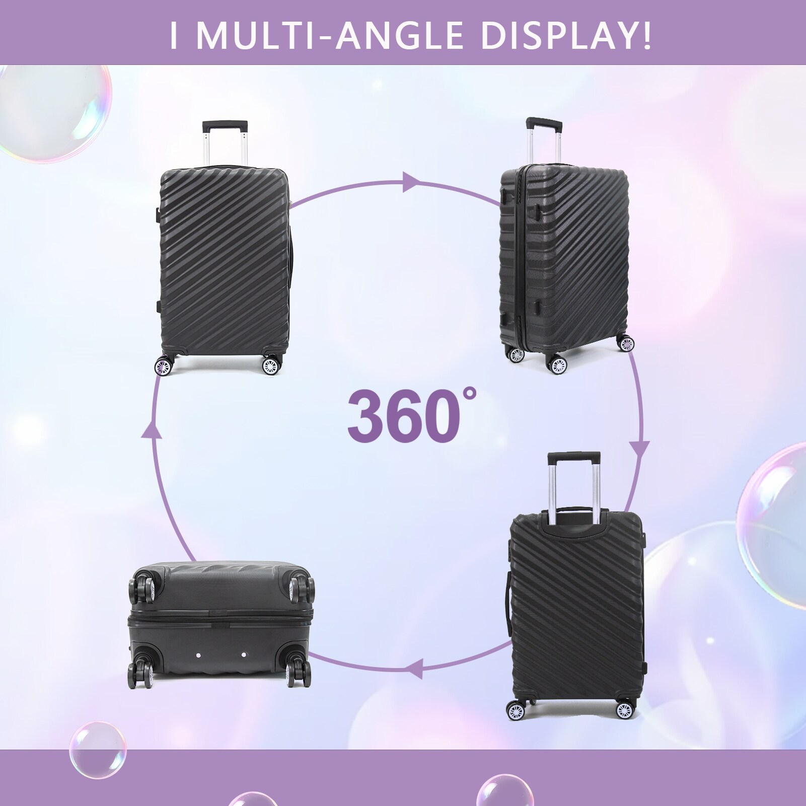 Stackable suitcase set store