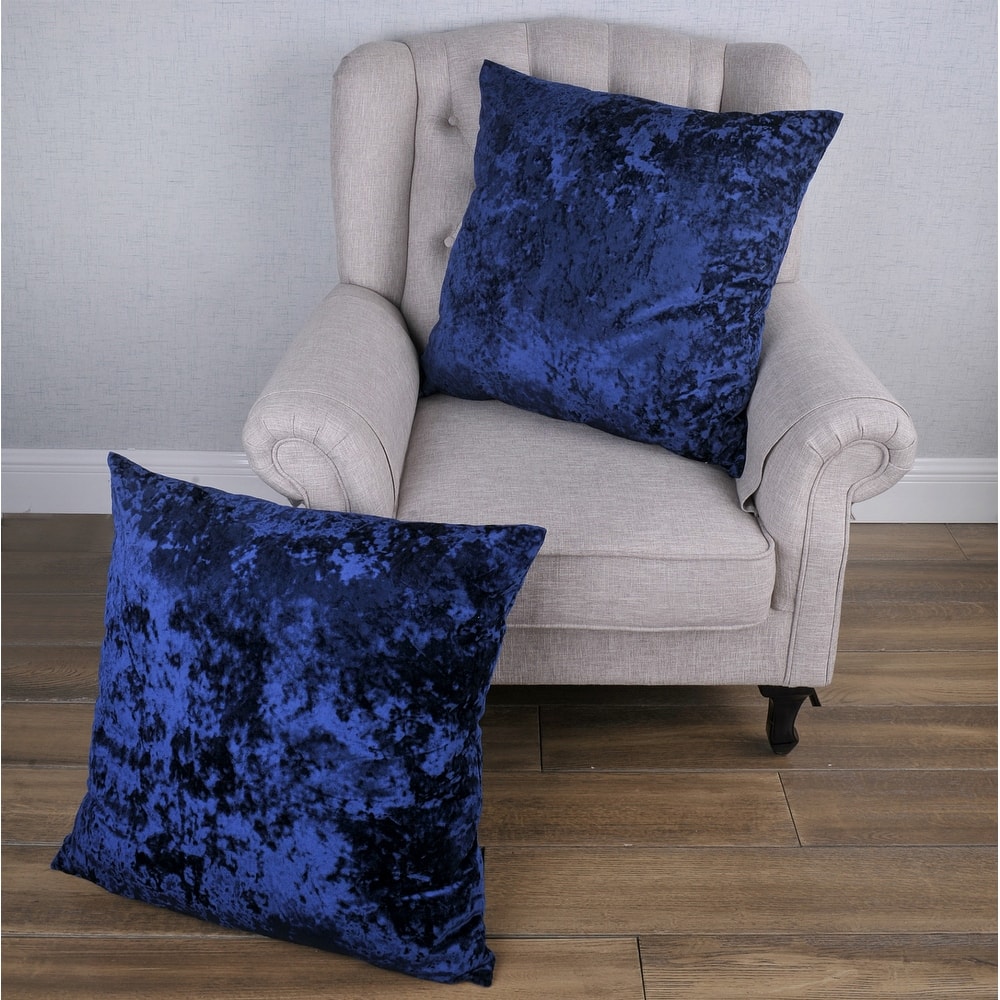 Rancho Crushed Velvet Throw Pillow Cover Set, NO INSERT