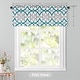 preview thumbnail 21 of 24, Jarvenpaa Geo Trellis Pattern Window Valance - 52 x 18