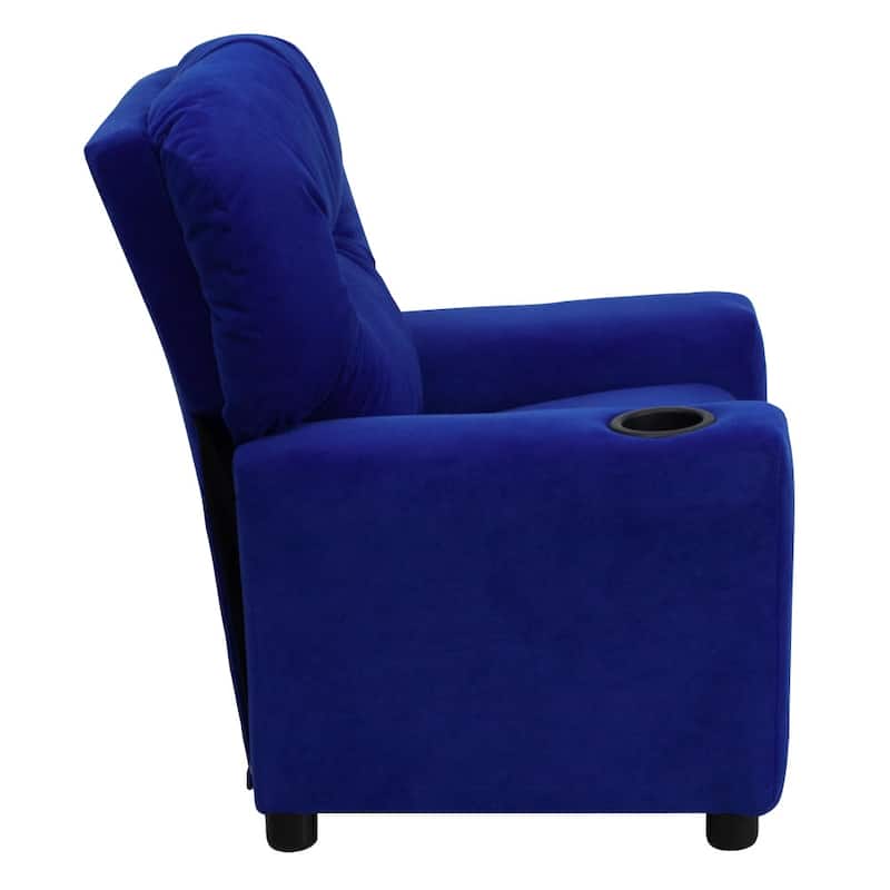 Contemporary Kids Recliner with Cup Holder