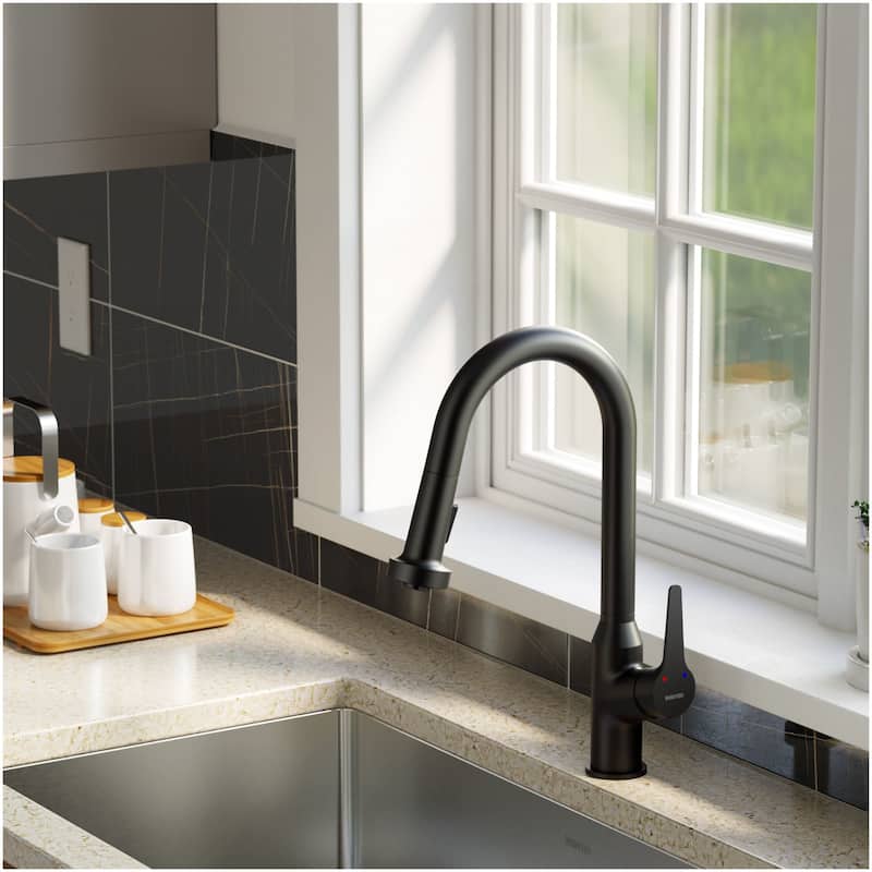 Karran USA KKF250 Dockton 1.8 GPM Single Hole Pull Down Kitchen Faucet