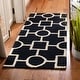 preview thumbnail 17 of 82, SAFAVIEH Handmade Cambridge Tula Modern Moroccan Wool Rug 2'6" x 6' Runner - Black/Ivory - Runner